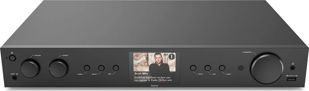 Hama Radio DAB+ Intern. FM BT, sort