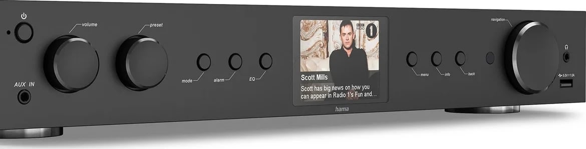 Hama Radio DAB+ Intern. FM BT, sort