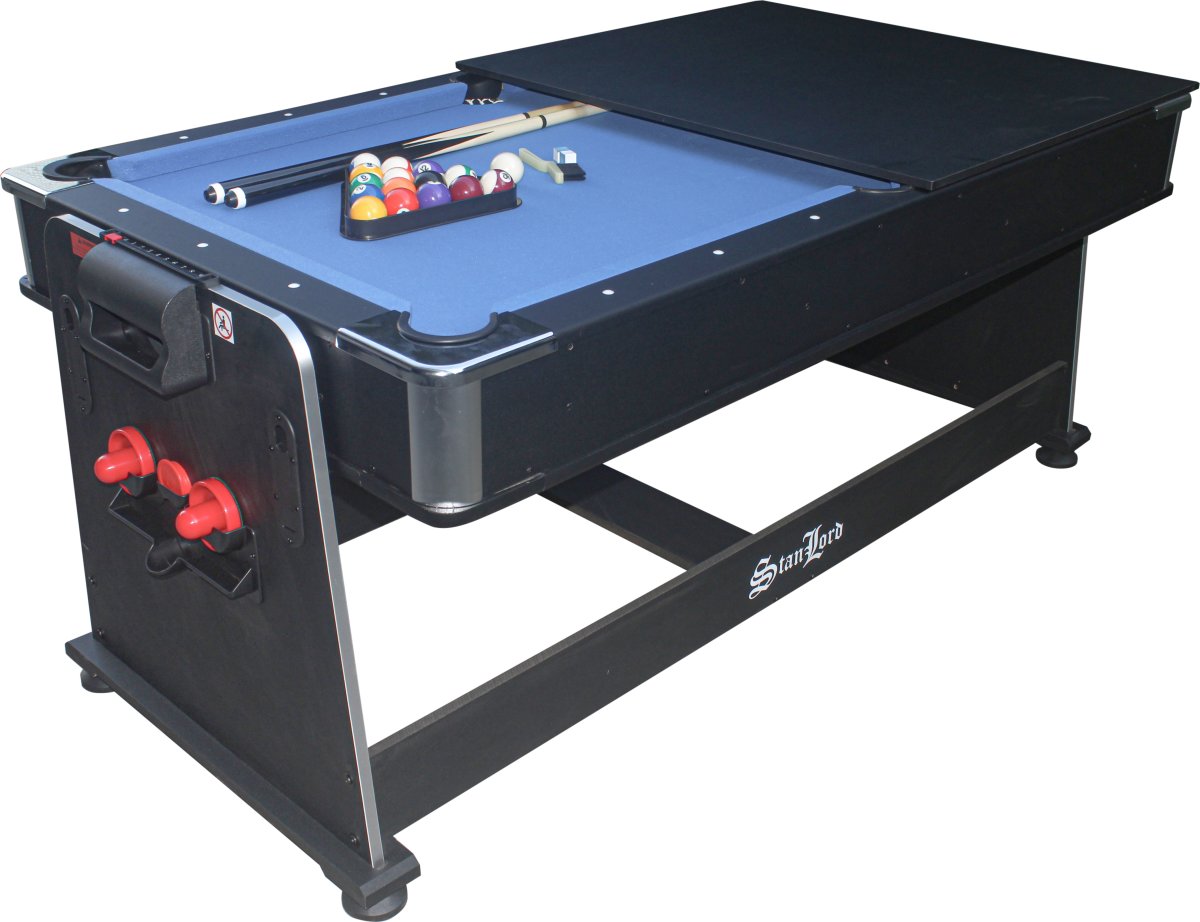 Stanlord 3-i-1 bord, Lucca 6 fods, sort