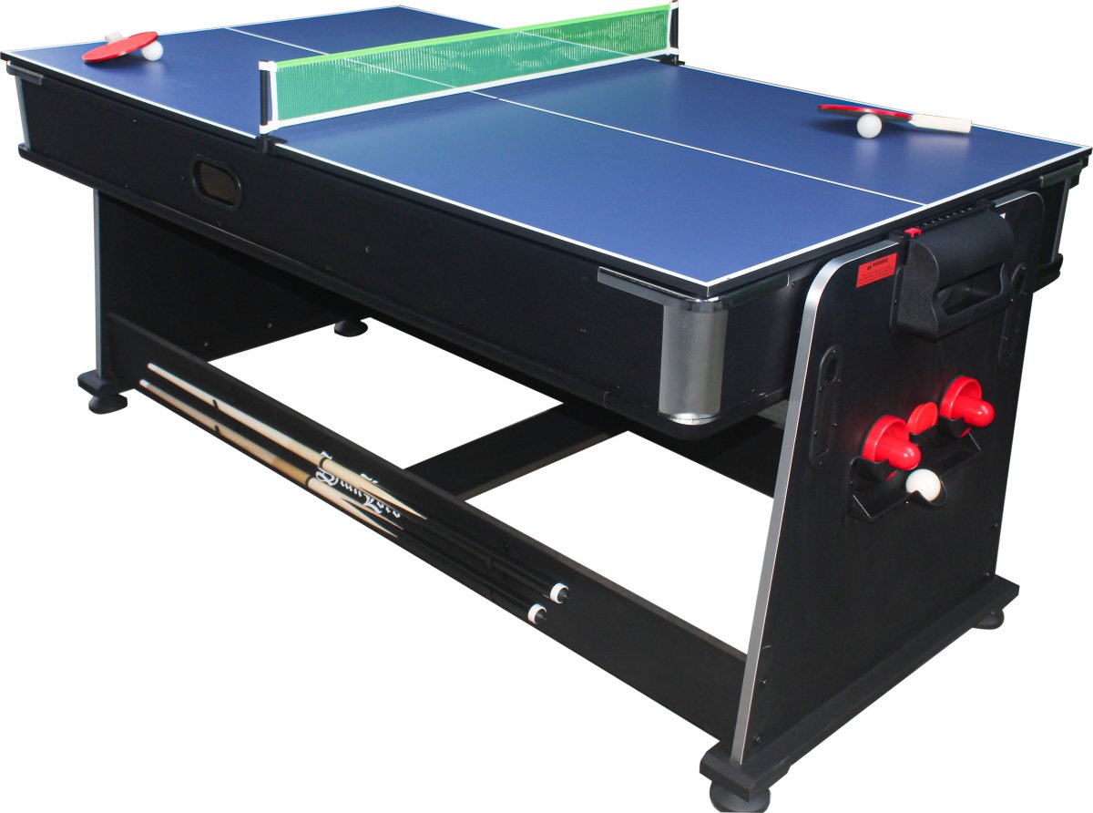 Stanlord 3-i-1 bord, Lucca 6 fods, sort