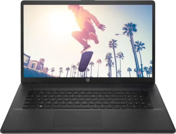 HP 17,3" bærbar computer, sort