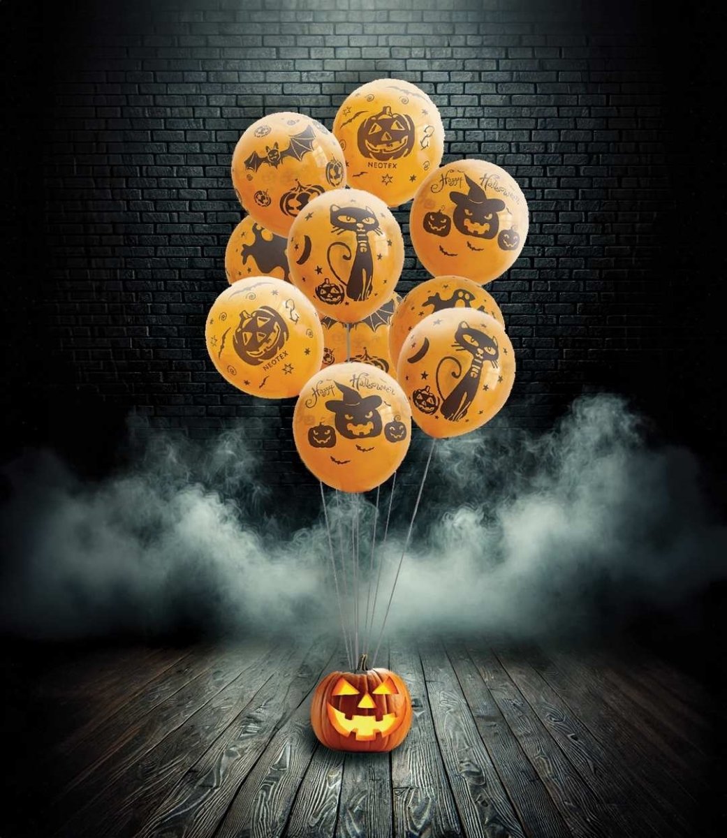 Halloween Balloner Ø23 cm - sæt á 10 stk