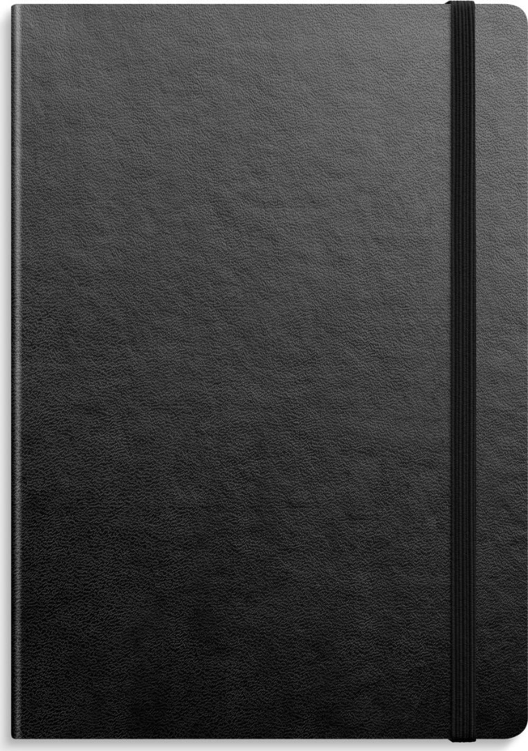 Burde DotNotes Notesbog | A5 | Sort