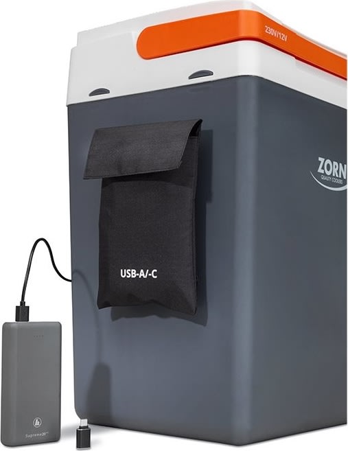 Zorn elektrisk køleboks, 25L, 12/230v og USB