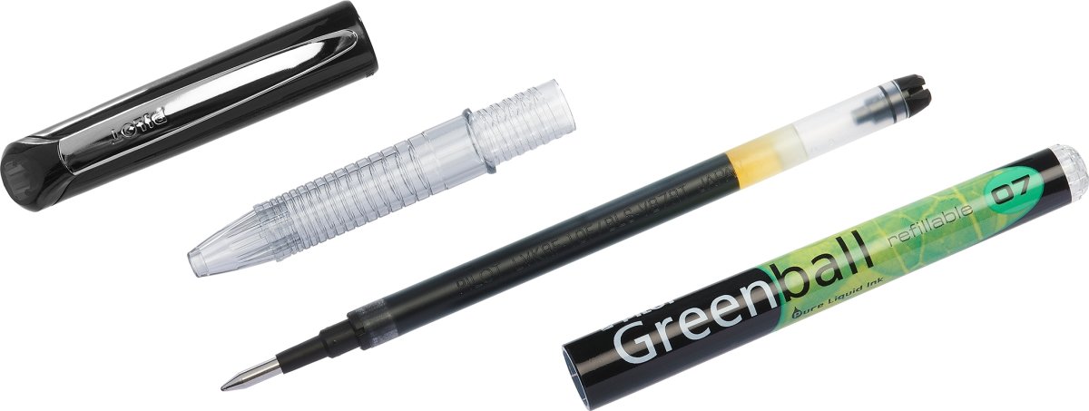 Pilot Greenball Rollerpen | M | Sort