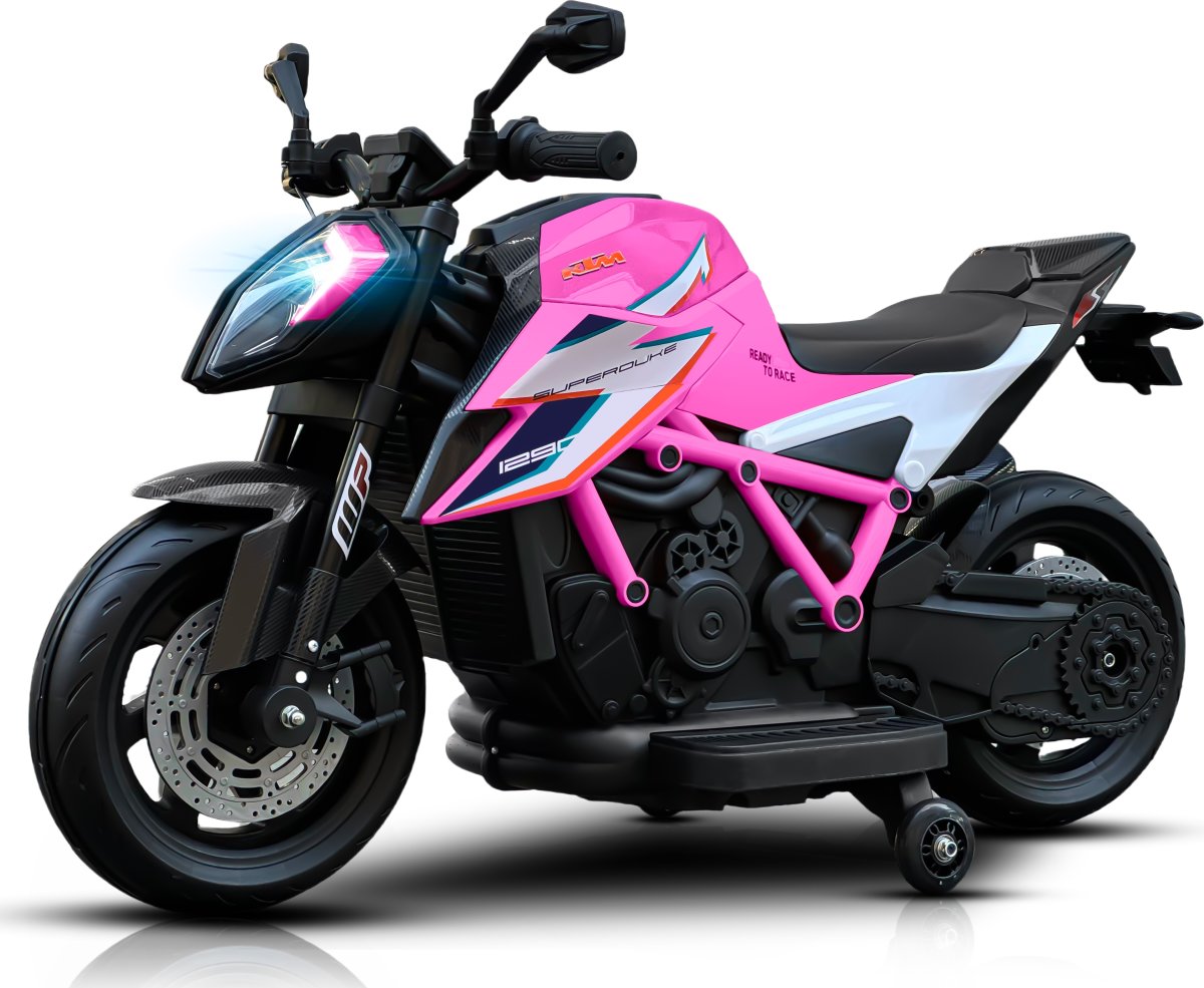 Elbil KTM X12 motorcykel til børn, 2x12V, pink