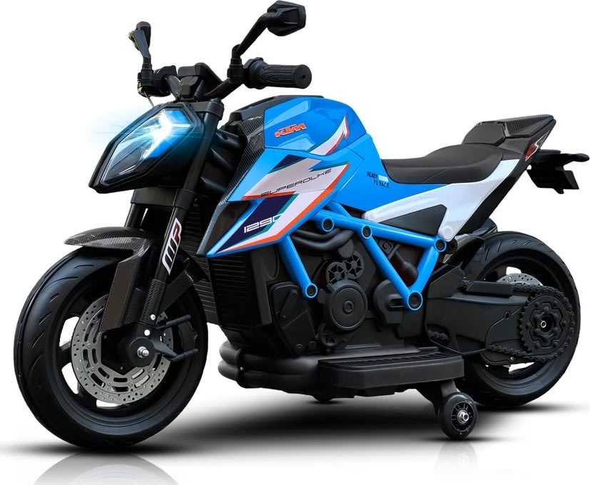 Elbil KTM X12 motorcykel til børn, 2x12V, blå