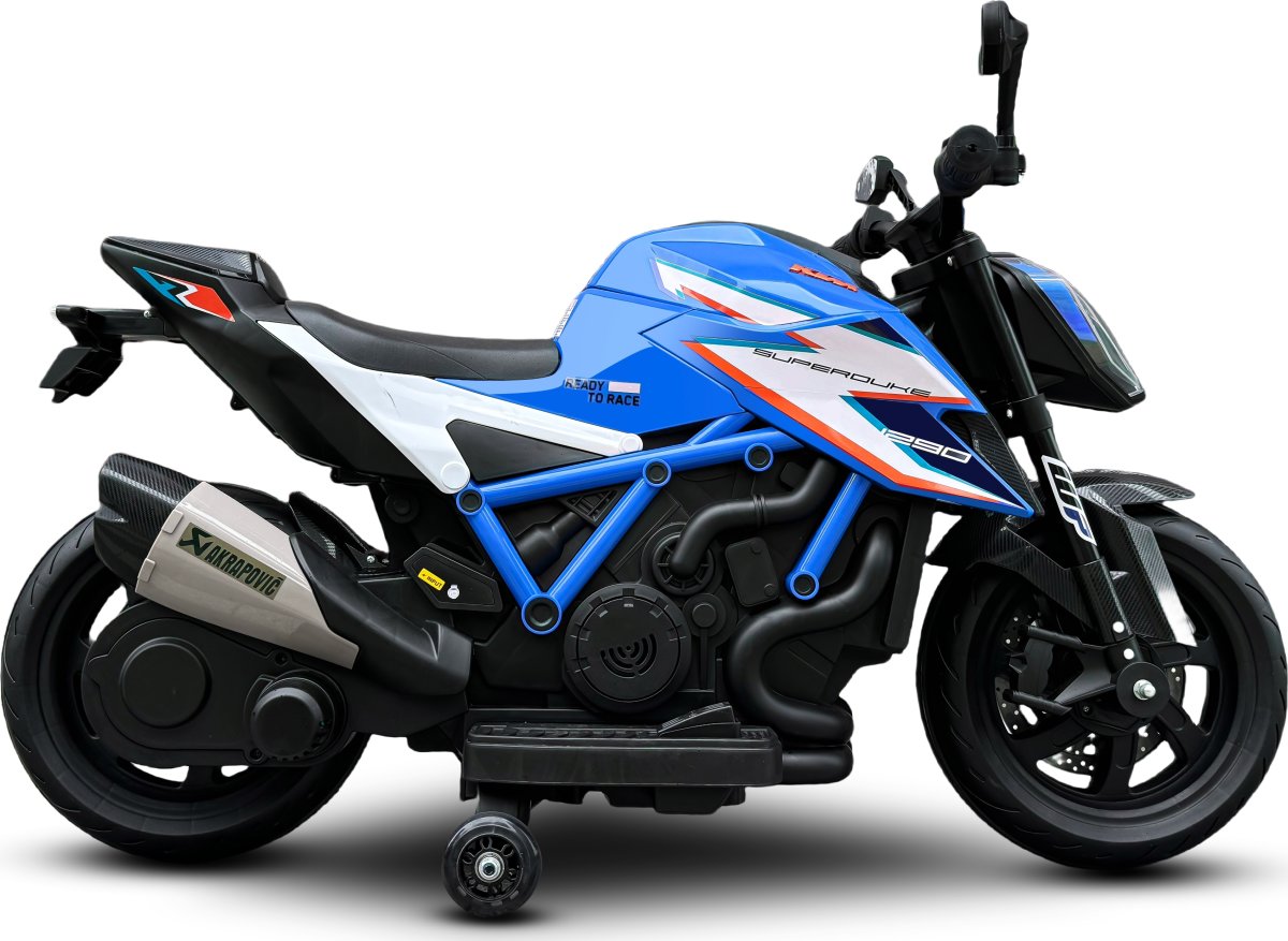 Elbil KTM X12 motorcykel til børn, 2x12V, blå