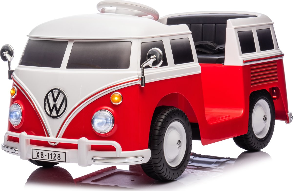 Elbil VW T1 børnebil, 12V, rød