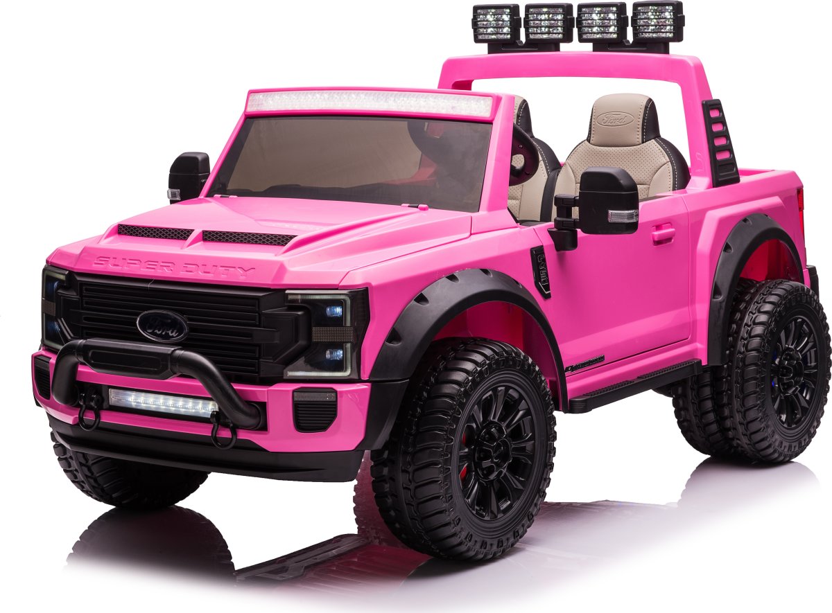 Elbil Ford Duty F450 børnebil, 4x24V, Pink
