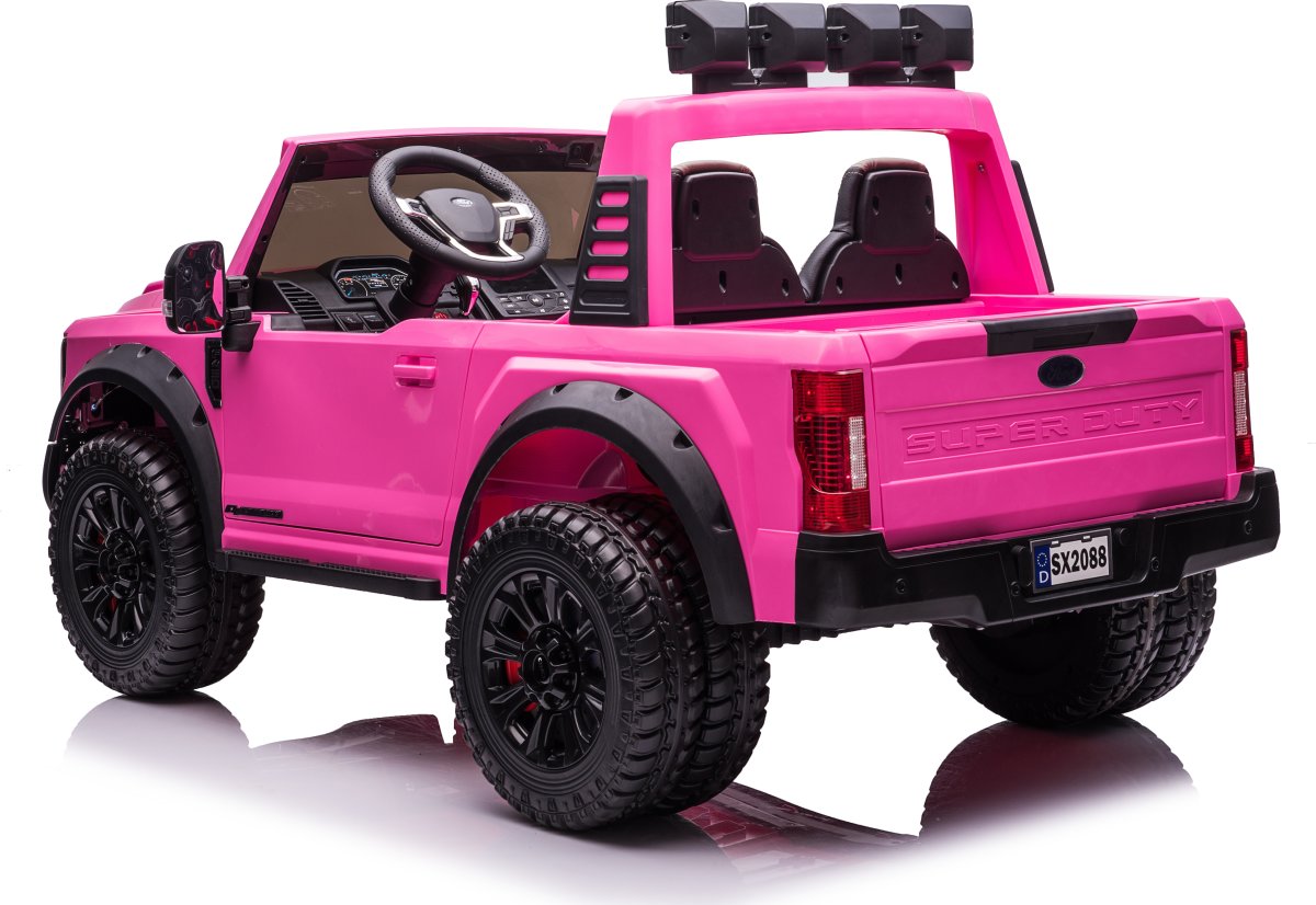 Elbil Ford Duty F450 børnebil, 4x24V, Pink