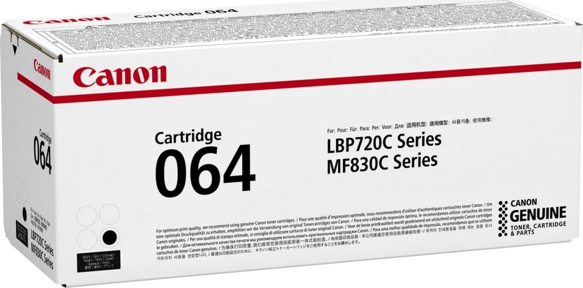 Canon 064HBK lasertoner, sort, 13.500s