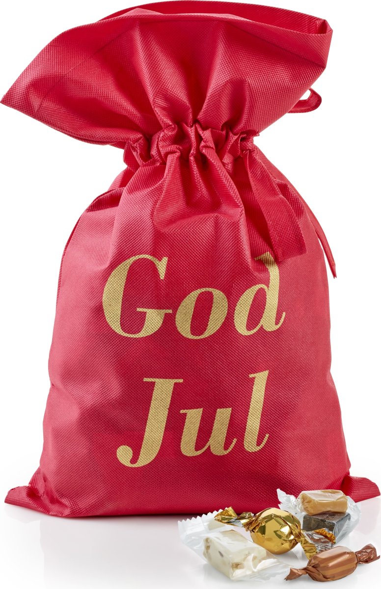 Rød Julesæk m. Blandet Sødt, 1750g