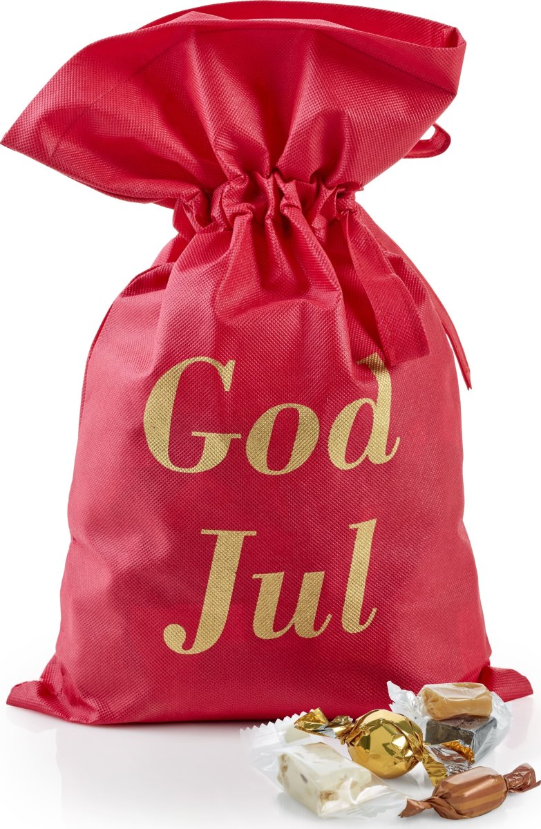 Rød Julesæk m. Blandet Sødt, 1000g
