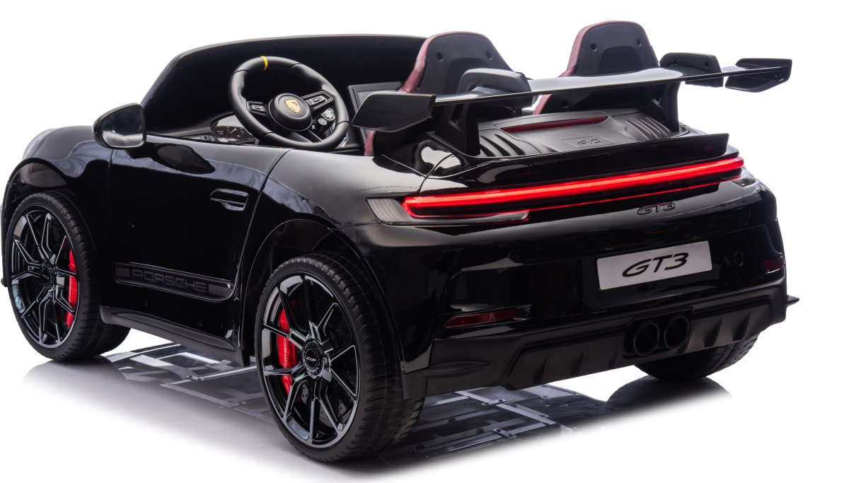Elbil Porsche Spyder 911 GT3 børnebil, sort