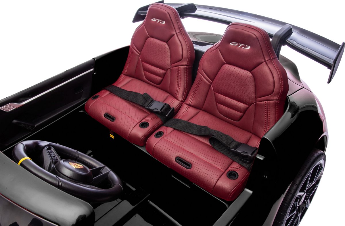 Elbil Porsche Spyder 911 GT3 børnebil, sort