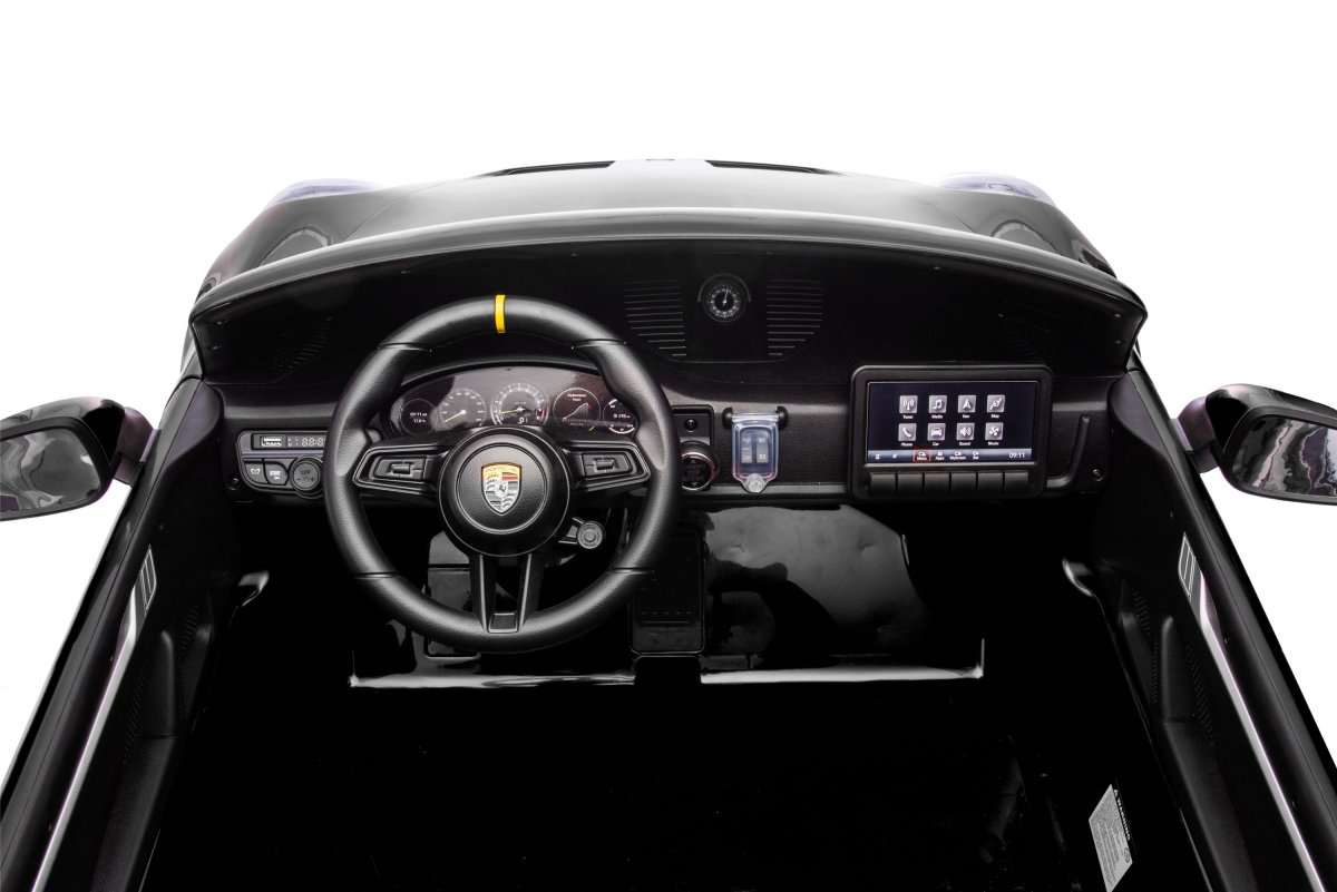 Elbil Porsche Spyder 911 GT3 børnebil, sort