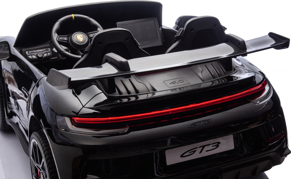 Elbil Porsche Spyder 911 GT3 børnebil, sort