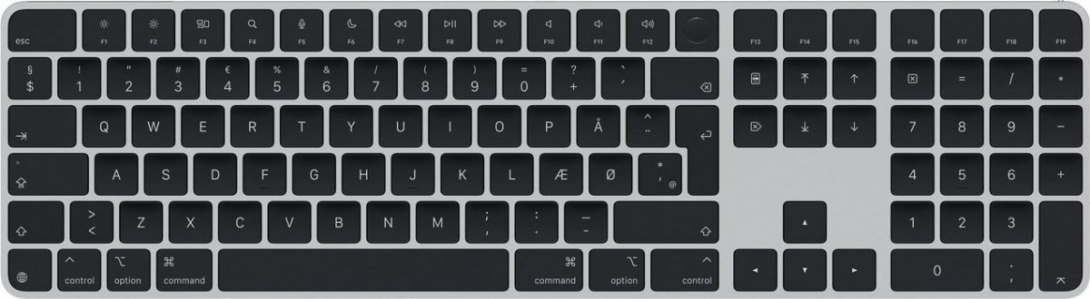 Apple Magic Keyboard Touch ID med numerisk, sort
