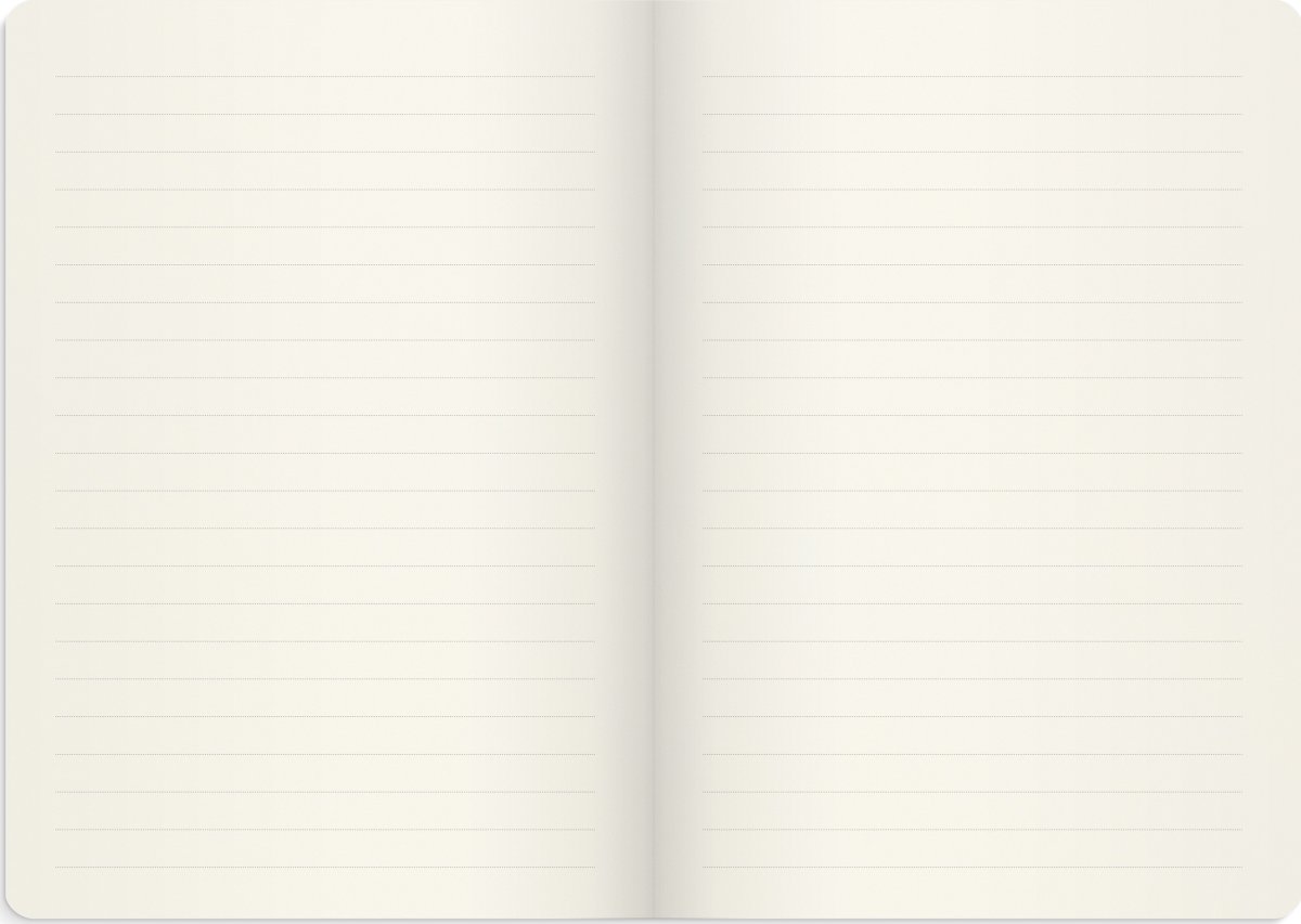 Burde Deluxe Notesbog, A6, linjeret, black