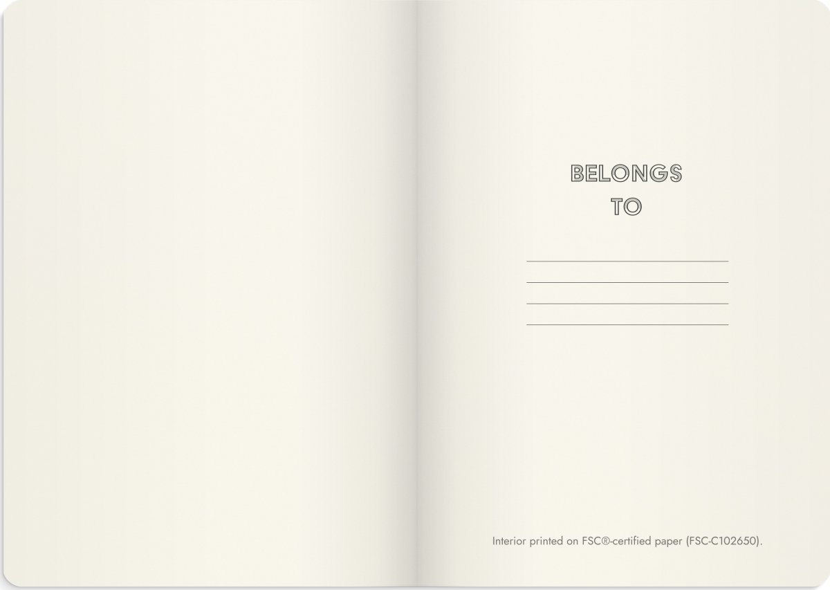 Burde Deluxe Notesbog, A6, linjeret, brown