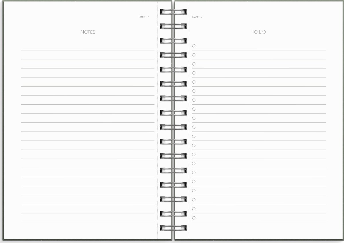 Burde Notesbog | Notebook & To Do's | A5 | Grøn