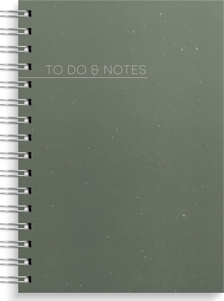 Burde Notesbog | Notebook & To Do's | A5 | Grøn