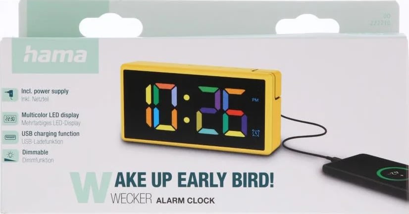 Hama Digital Vækkeur "Ibiza" Flerfarvet Display