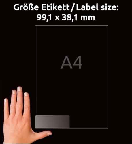 Avery Adresseetiketter | 99,1 x 38,1 mm | 350 stk.