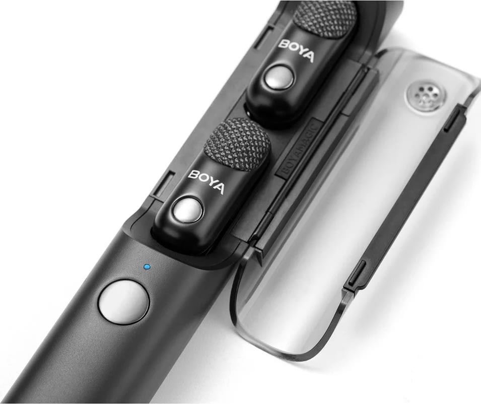 Boya Mikrofon Transformerbar, USB-C, 3.5mm, sort
