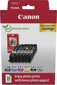 Canon PGI-530/CLI-531 Blækpatroner, sampak