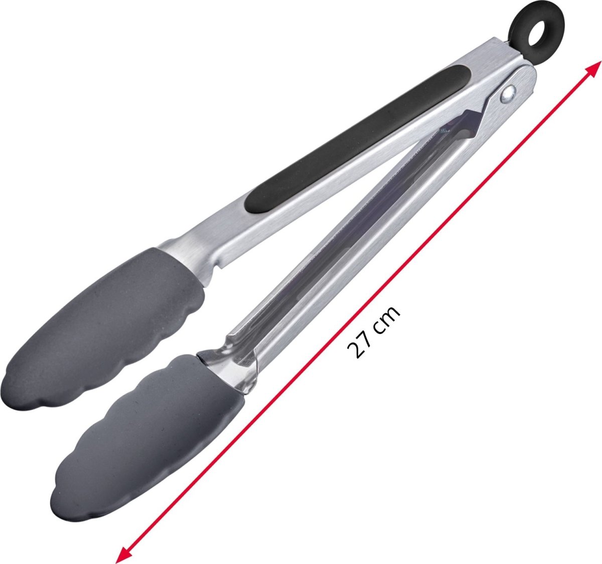 Westmark madtang med lås, 27 cm, stål/silikone