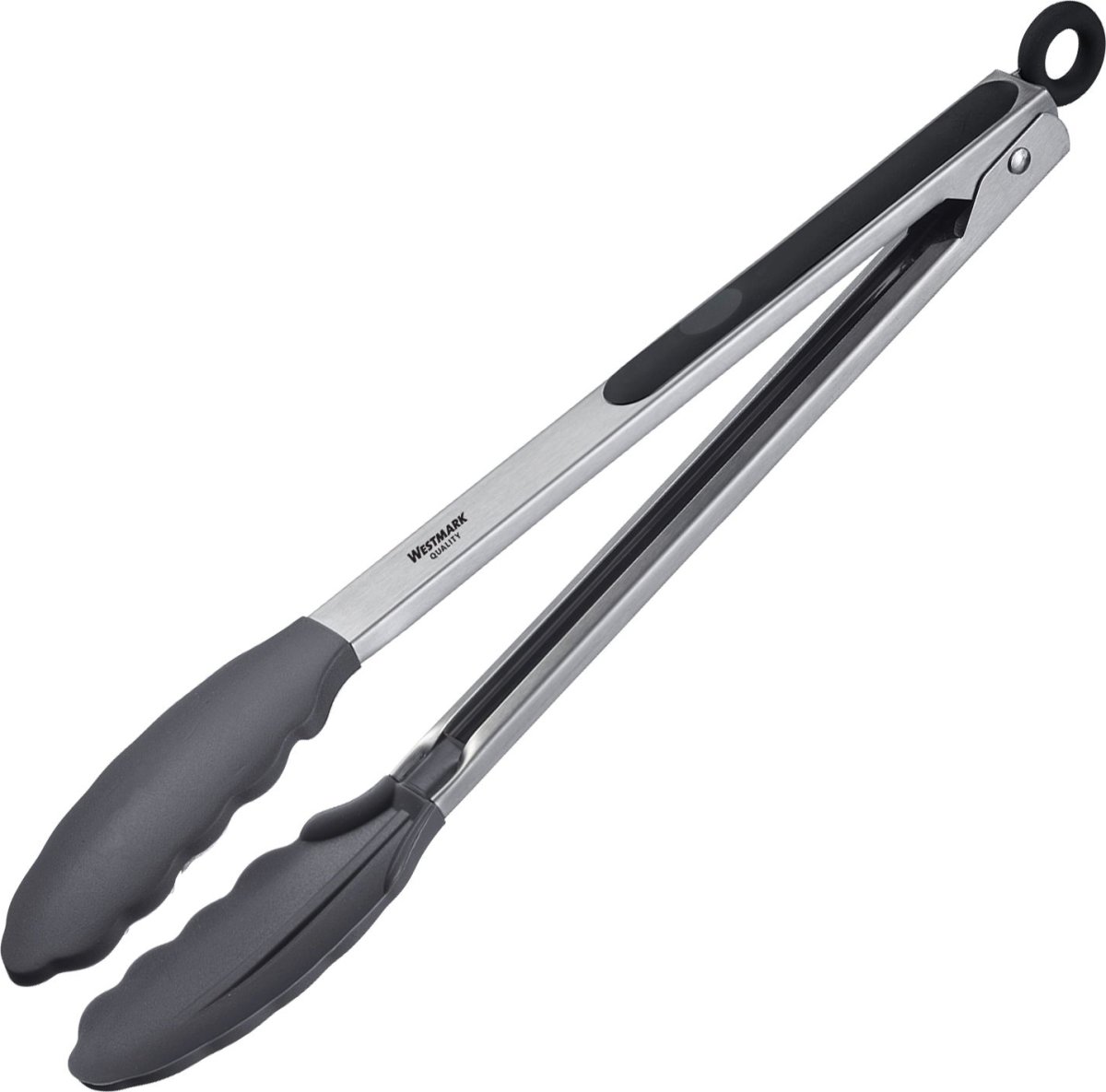 Westmark madtang med lås, 34 cm, stål/silikone
