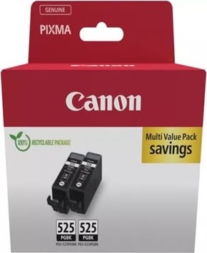 Canon PGI-525 Blækpatroner, sort, 2-pak