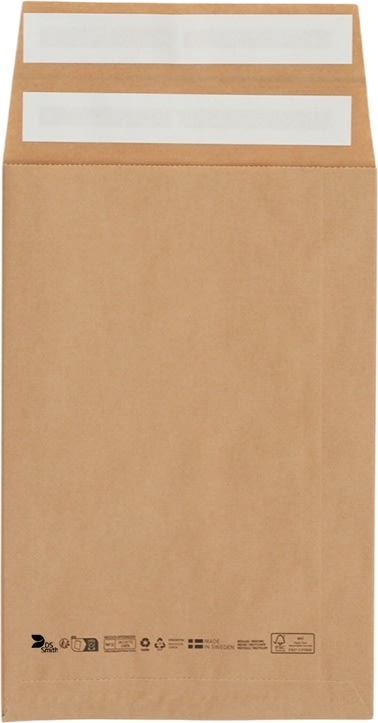 Forsendelsespose papir 230 x 340 mm 90 gr.