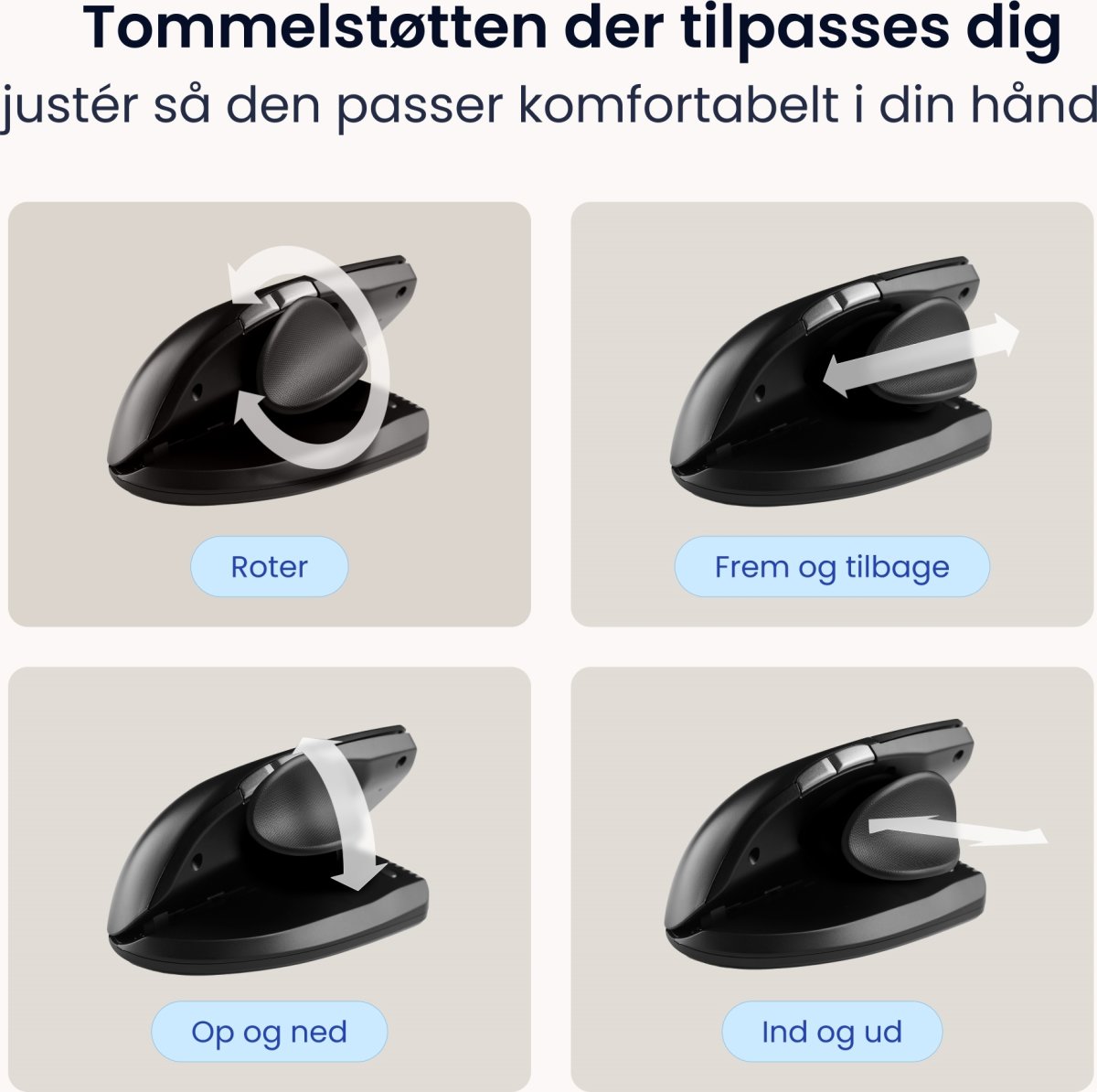 Contour Unimouse, venstre hånd, trådløs