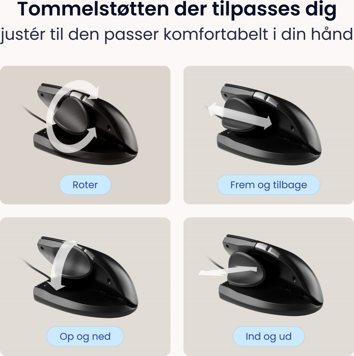 Contour Unimouse, højre hånd, kablet