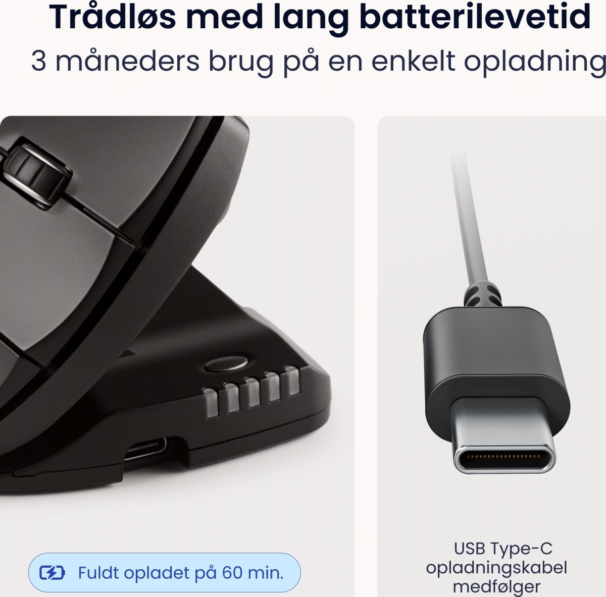 Contour Unimouse, højre hånd, trådløs