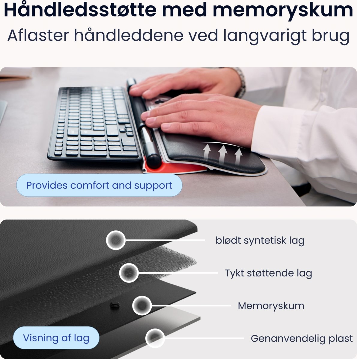 Contour Wrist rest til Balance Keyboard