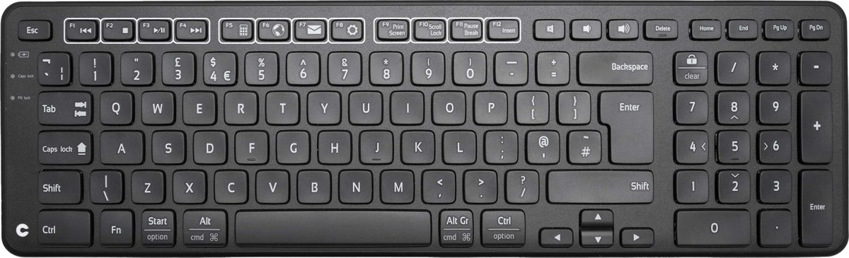 Contour Balance Wireless-PN Keyboard, sort