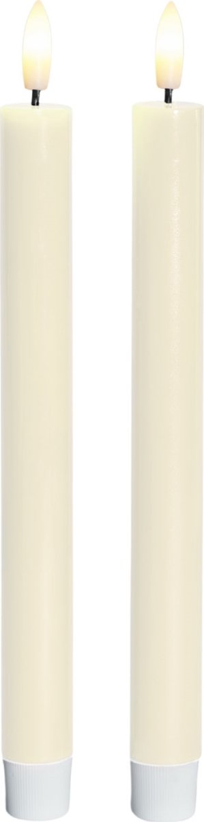 Sirius Sille Kronelys, Ivory, 2 stk.