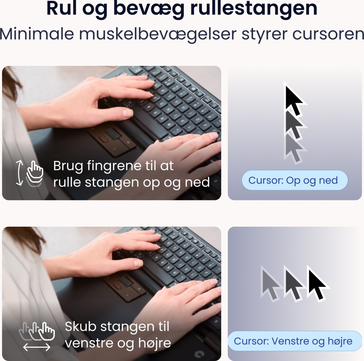 Contour RollerMouse Pro Trådløs Extended WR, læder