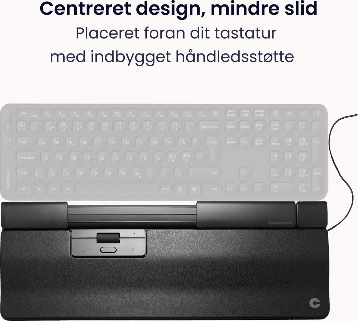 Contour SliderMouse Pro Wired Extended WR, læder