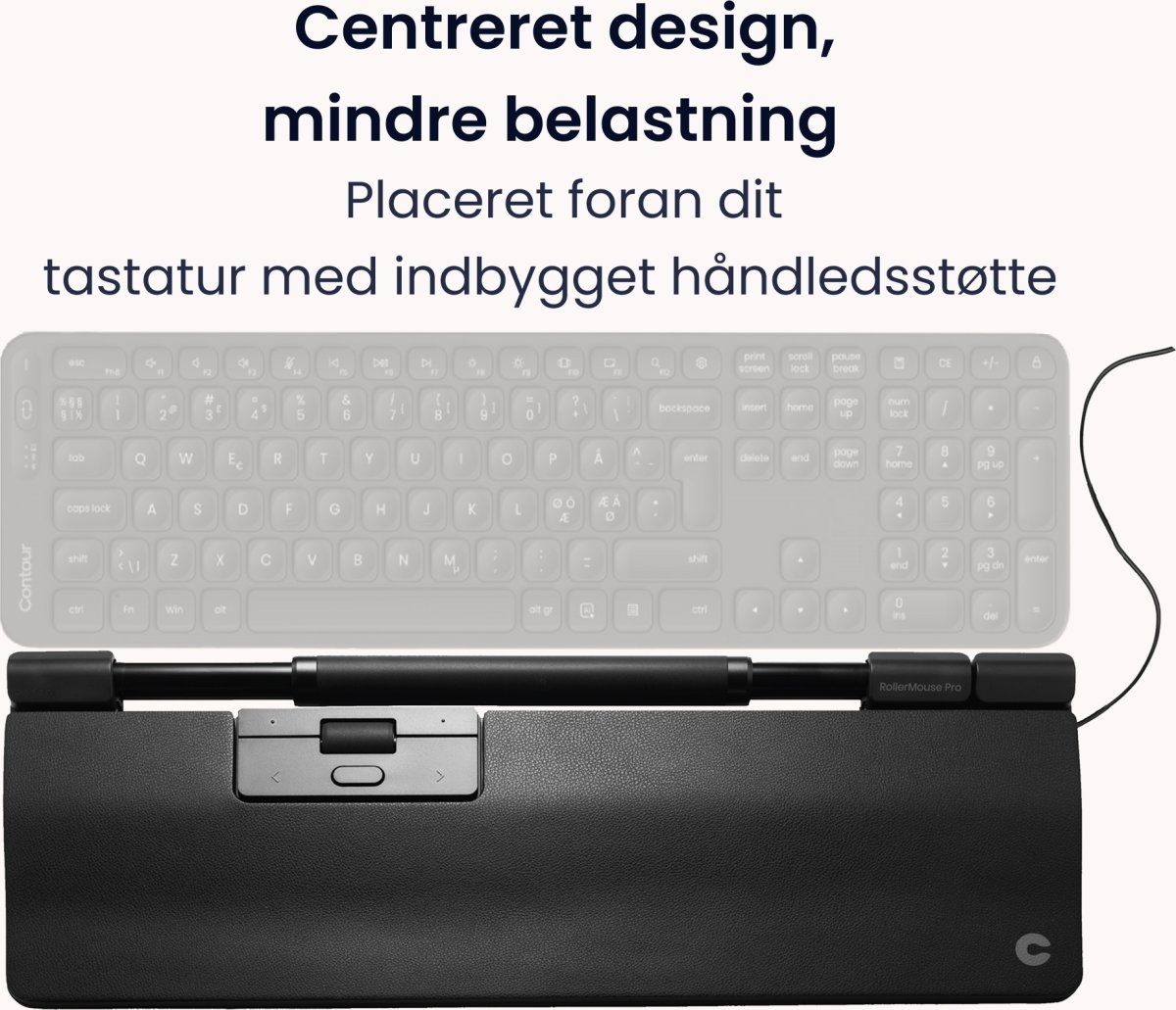 Contour SliderMouse Pro Trådløs Extended WR, læder