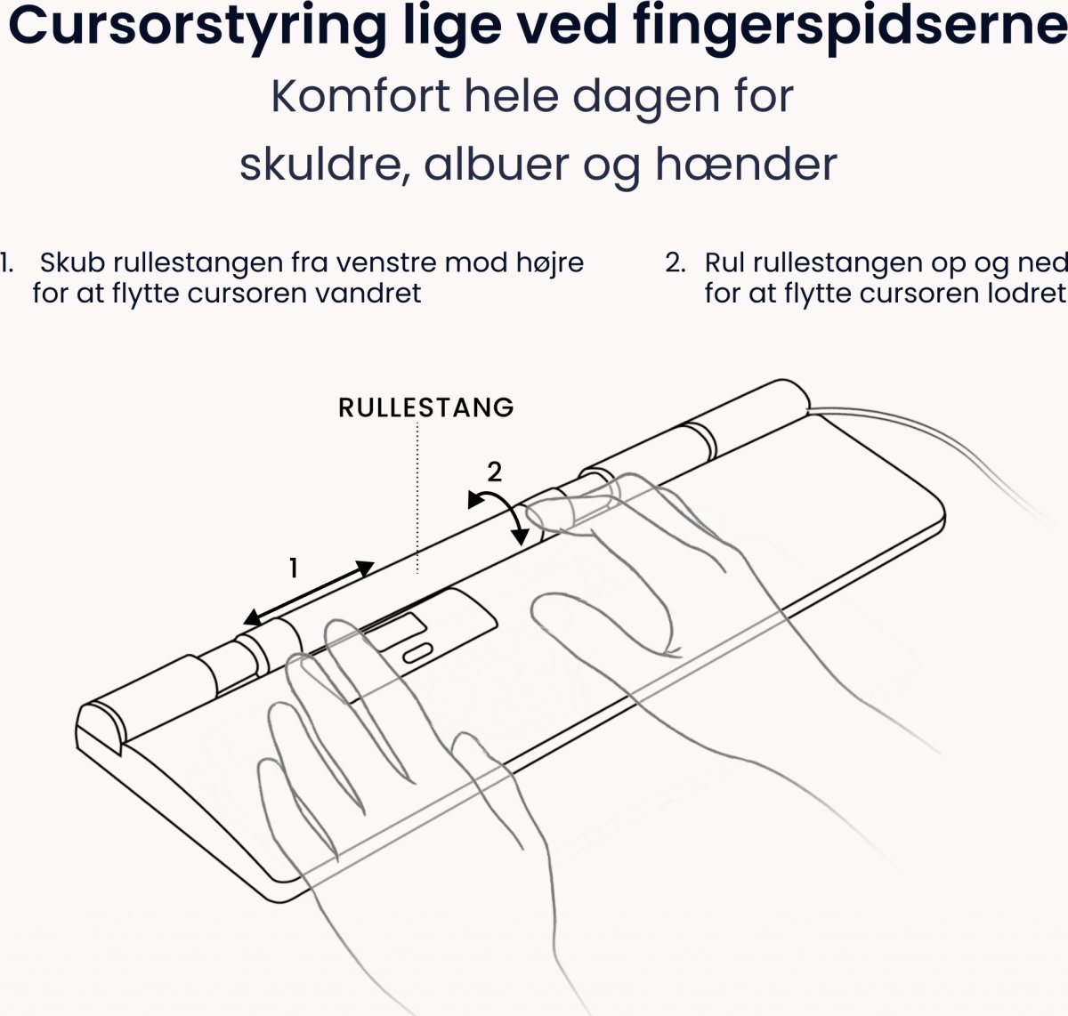 Contour SliderMouse Pro Trådløs Extended WR, læder