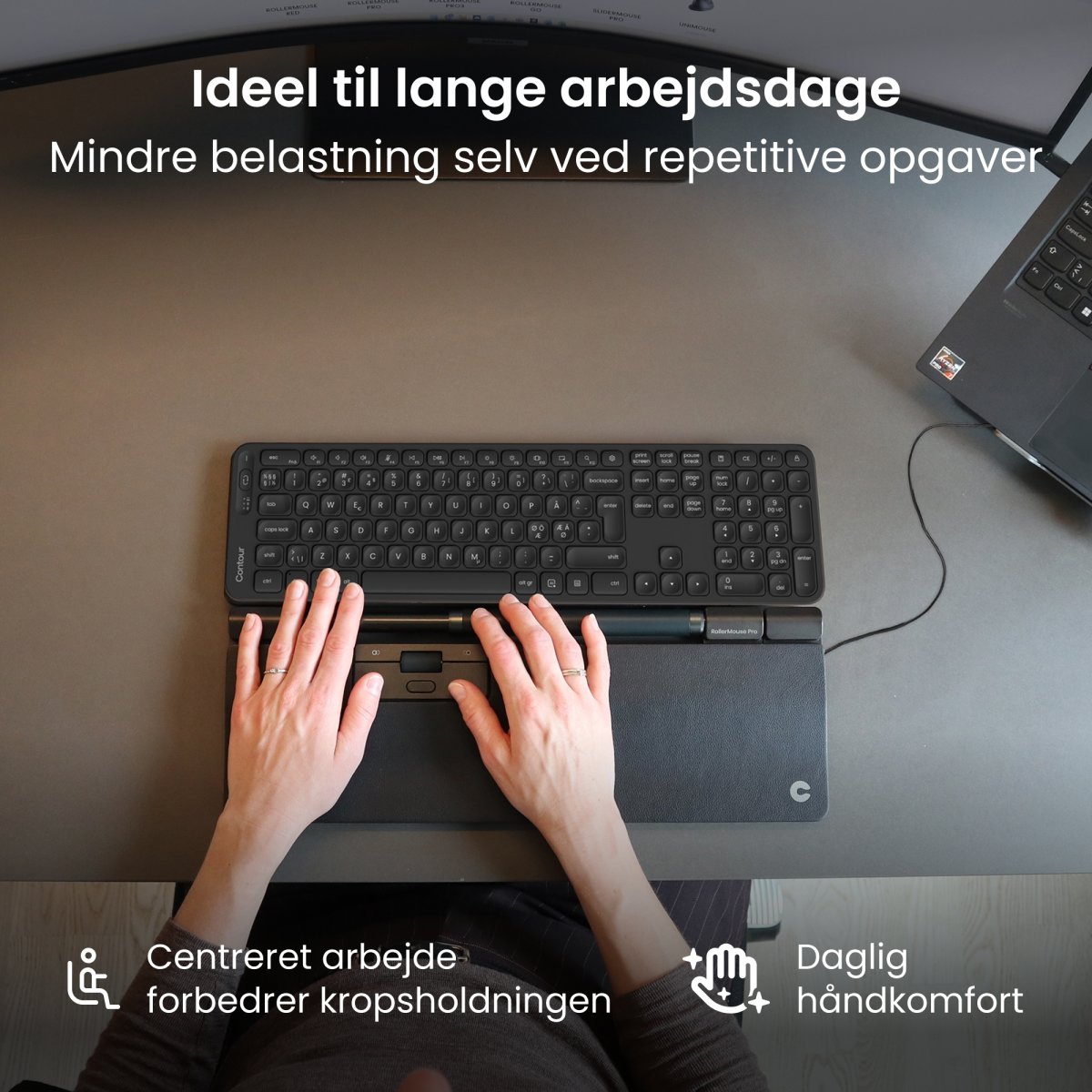 Contour SliderMouse Pro Trådløs Extended WR, læder