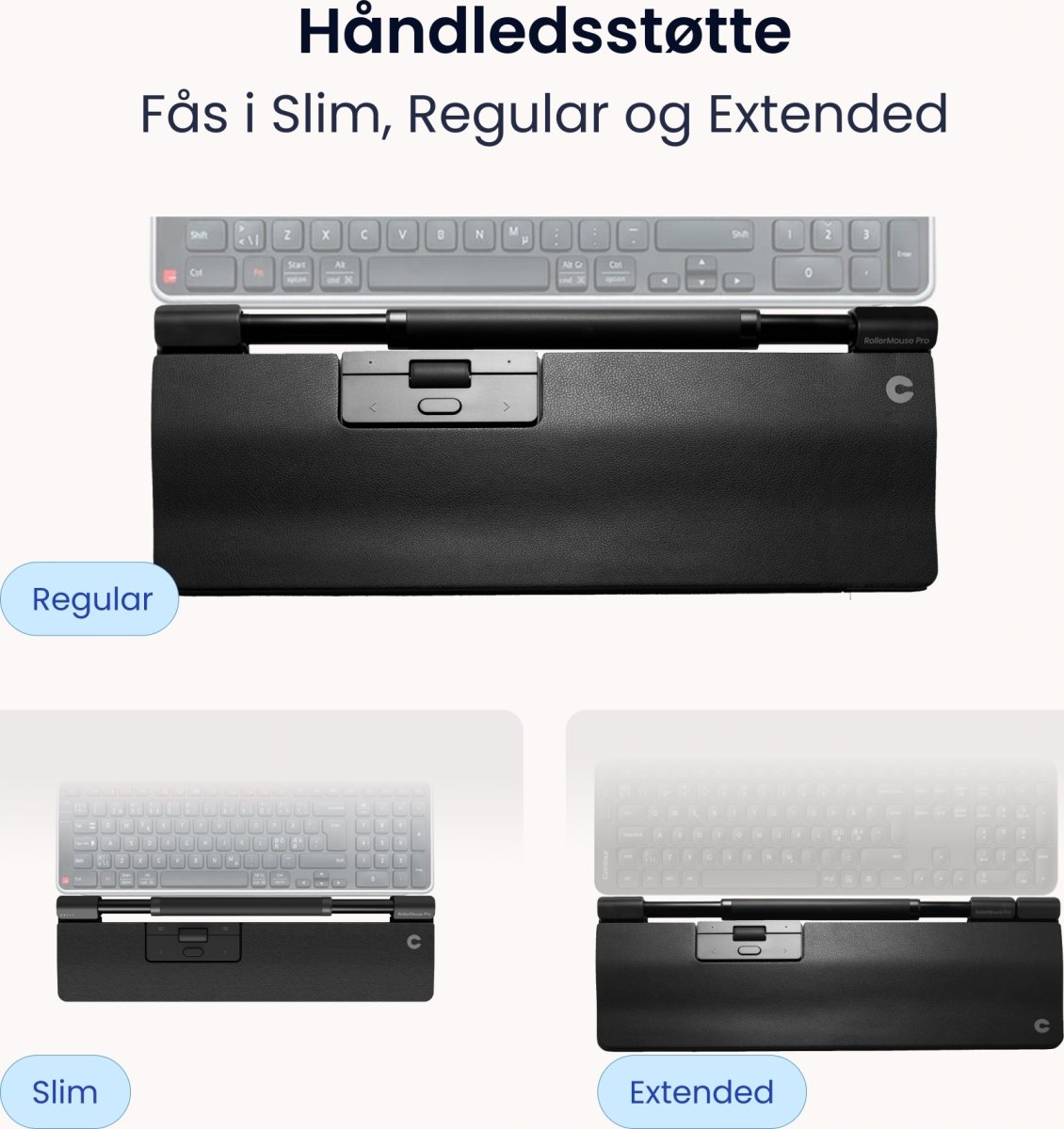 Contour SliderMouse Pro Trådløs Extended WR, læder