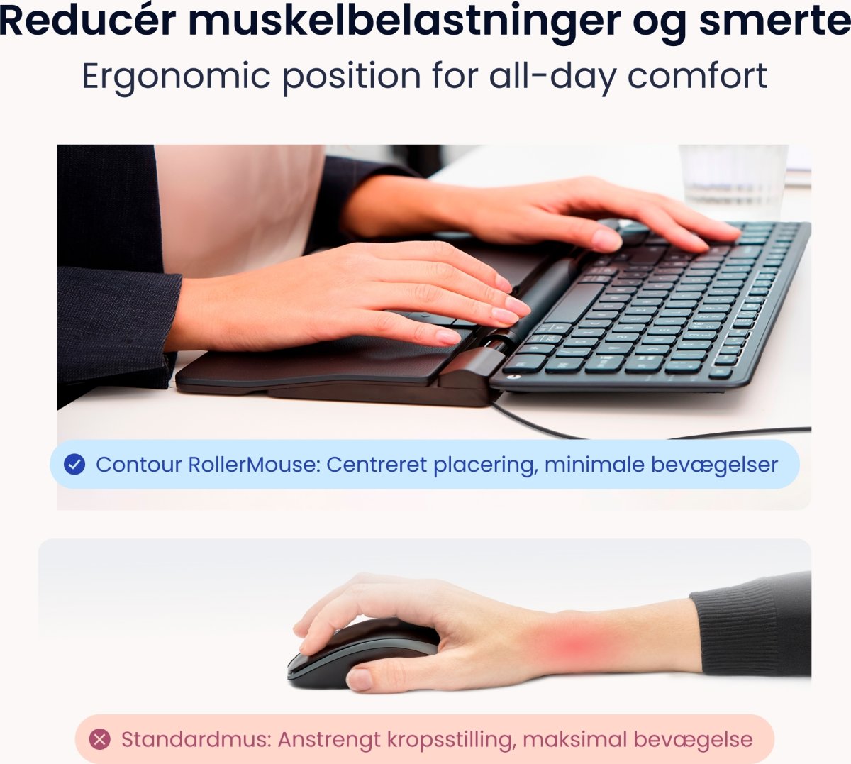 Contour SliderMouse Pro Trådløs Extended WR, læder