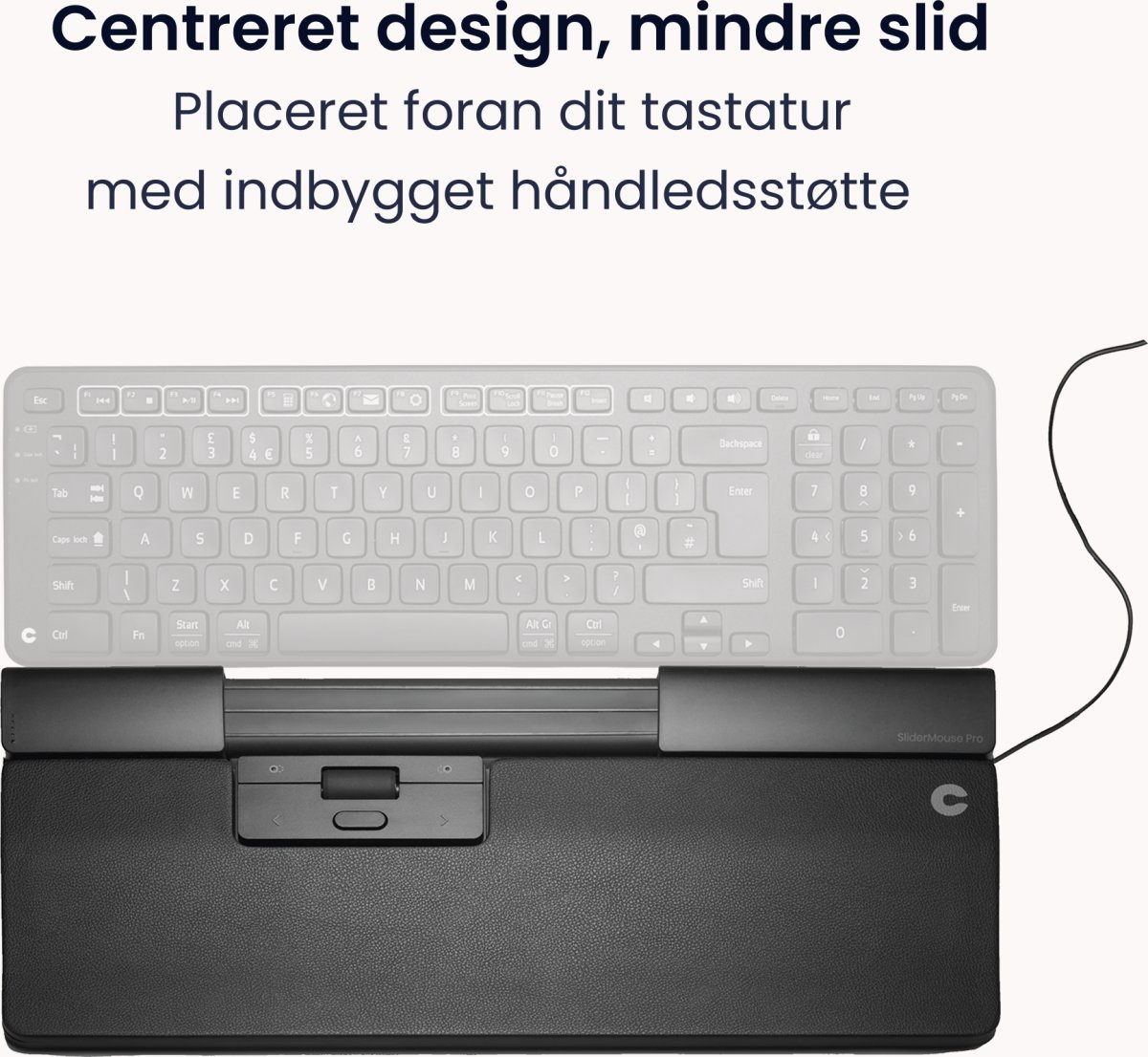 Contour SliderMouse Pro Wired Regular WR, læder