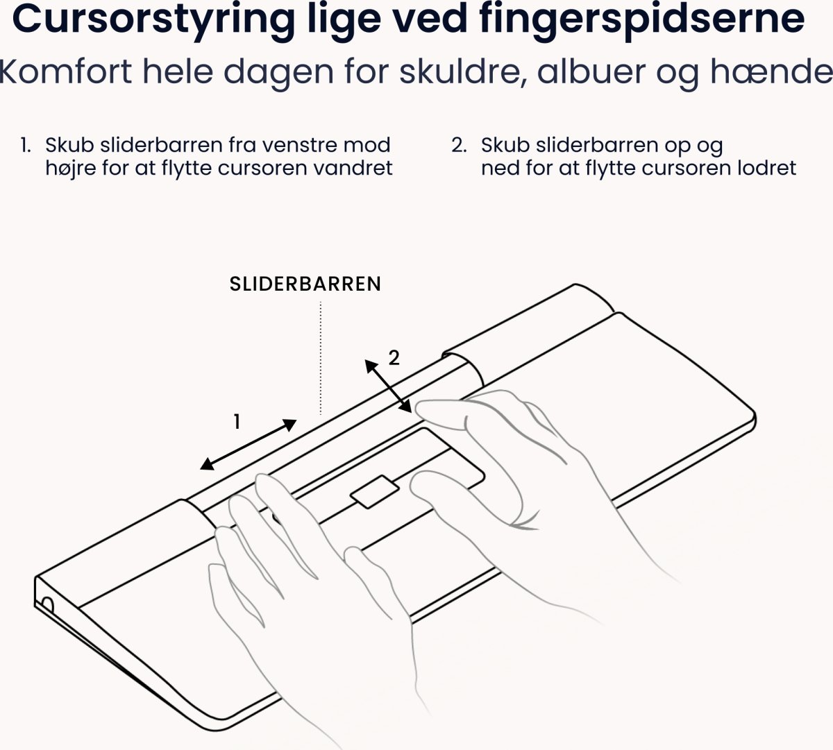 Contour SliderMouse Pro Trådløs Extended WR, læder